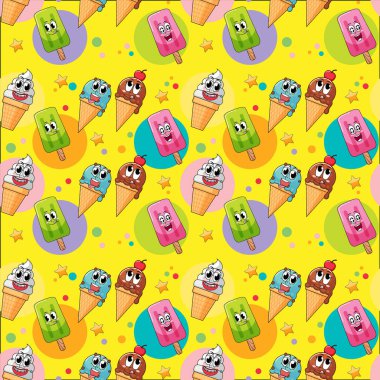 Soğuk tatlı resimli kusursuz bir arka plan.