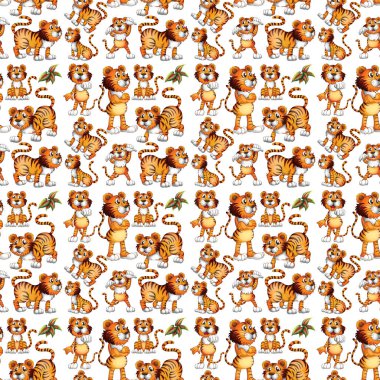 Sevimli hayvanlar çizgi filminde kusursuz arkaplan çizimi