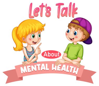 Ruh sağlığı illüstrasyonu için poster tasarımı