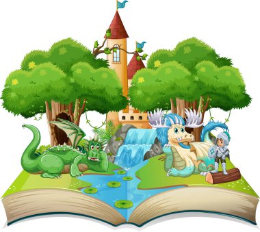 Ejderha ve Bıçak resimli kitap
