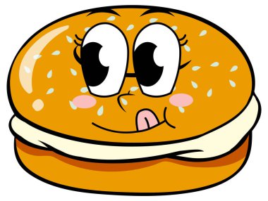 Mutlu yüzlü simit.