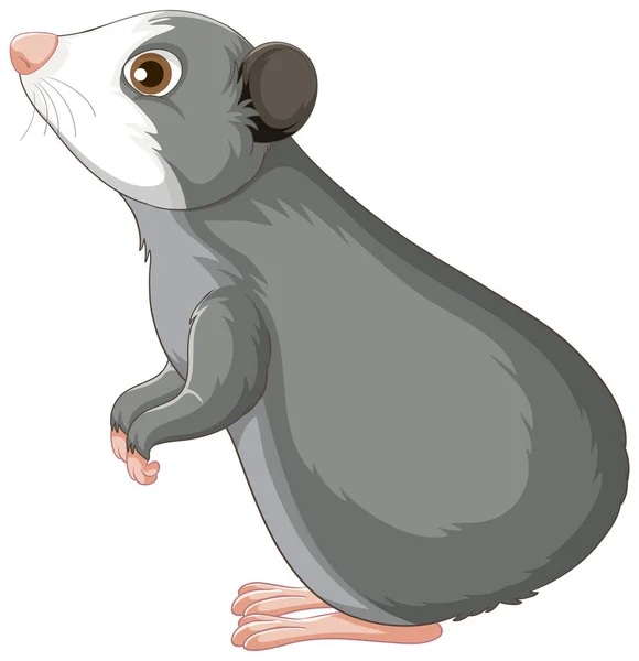 白色背景图上的可爱豚鼠 — 图库矢量图片