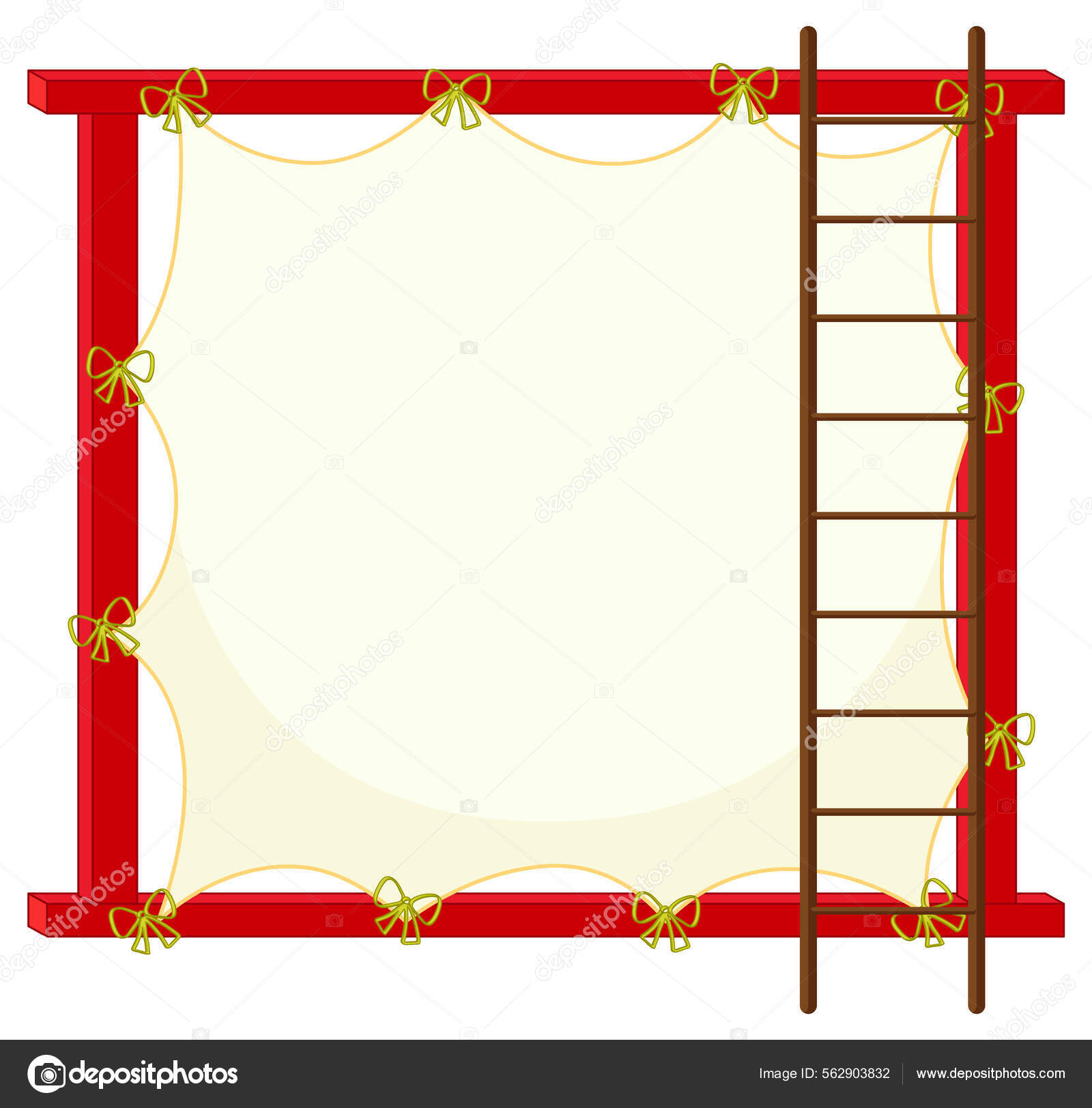 Board Template Red Frame Illustration Stock Vector by ©interactimages
