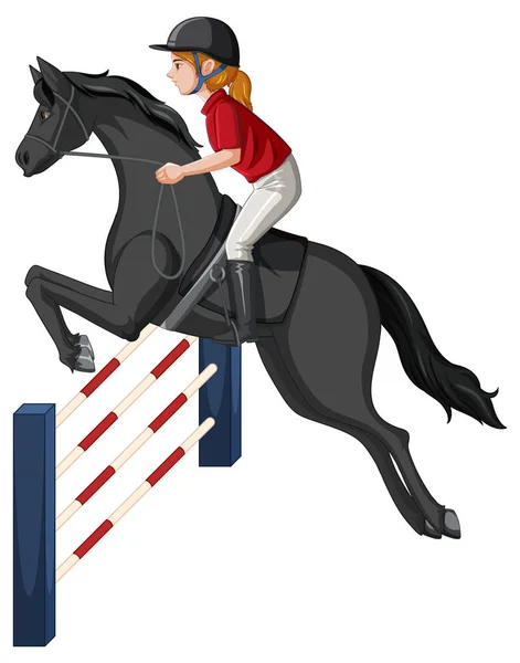 esportes equestres, hipismo, hipismo, cavalo com jóquei saltando