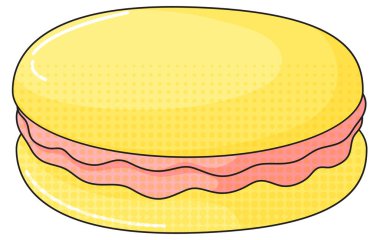 Beyaz arkaplan resimli kremalı makarna