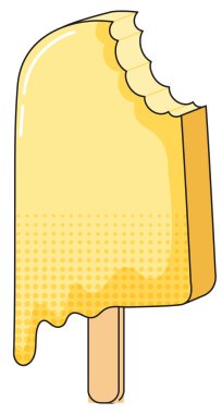 Isırık izli sarı buzlu şeker.