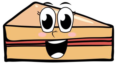 Mutlu yüzlü sandviçler.