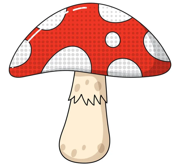 白色背景插图上的蘑菇 — 图库矢量图片