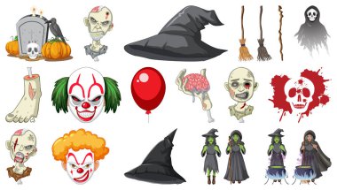 Cadılar Bayramı korkunç canavar resimleriyle dolu.