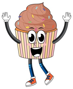 Kahverengi kremalı kek.