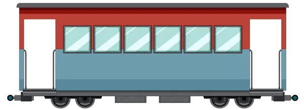 Грузовой Контейнер Грузового Поезда Белом Фоне — стоковый вектор