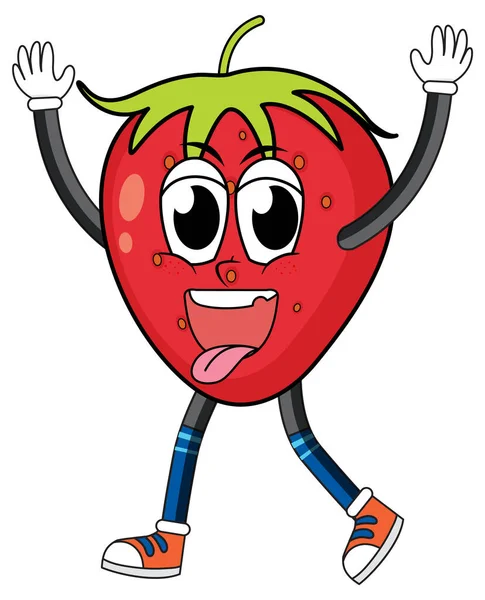 Strawberry Arms Legs Illustration — 스톡 벡터