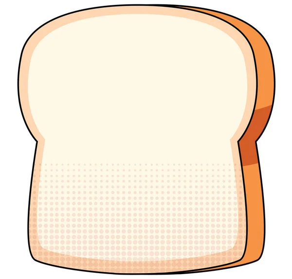 Brood Witte Achtergrond Illustratie — Stockvector