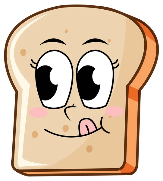 Toast Szczęśliwą Ilustracją Twarzy — Wektor stockowy