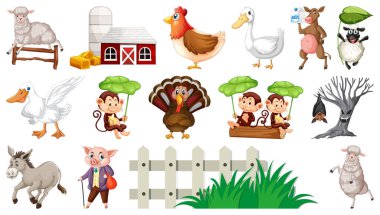 Çiftlik hayvanları ve ahır inşaatı.