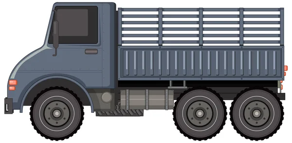 Military Vehicle White Background Illustration — Vettoriale Stock
