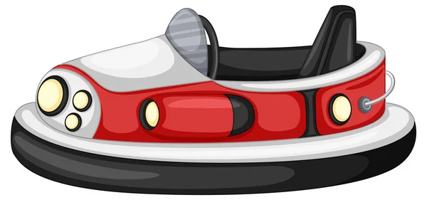 Isolated Bumper Car Cartoon Illustration — Vetor de Stock