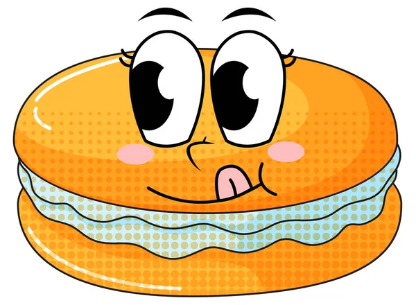 Krem rengi resimli turuncu makarna.