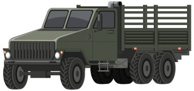 Beyaz arkaplan resimli askeri araç