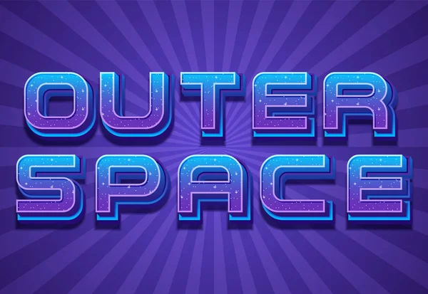 Outer Space Logo Radiant Background Illustration — Vector de stoc