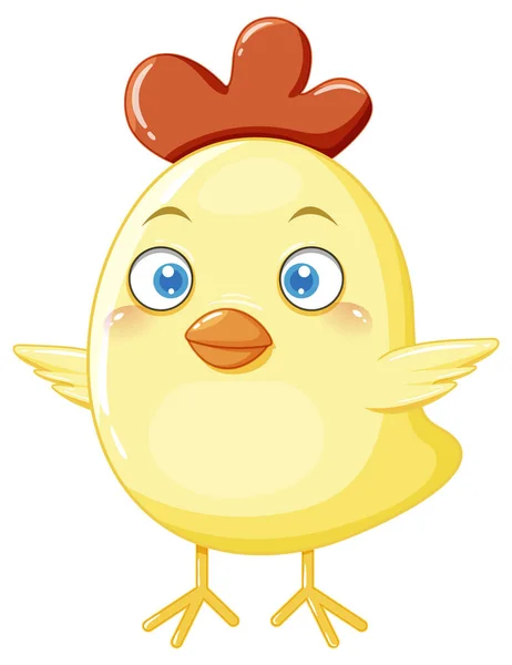 Little Chicken Cartoon Style Illustration — ストックベクタ