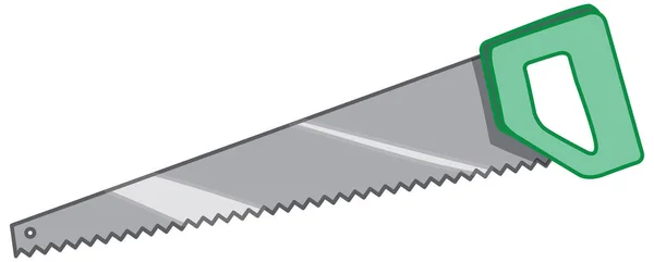 Madeira Hacksaw Desenho Animado Estilo Ilustração — Vetor de Stock