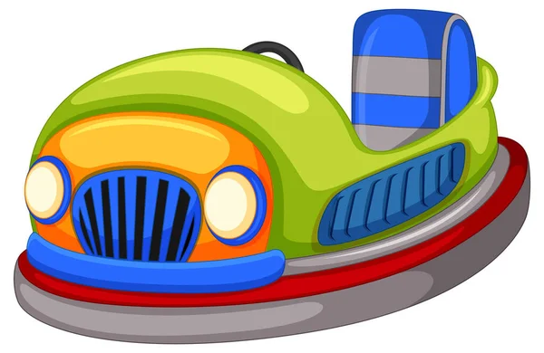 Bumper Car Cartoon Style Illustration — Stok Vektör