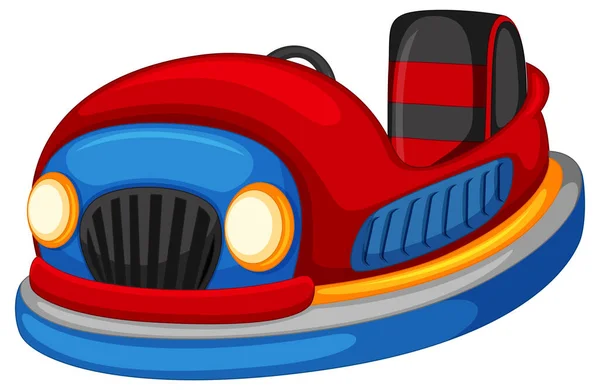 Bumper Car Cartoon Style Illustration — Stok Vektör