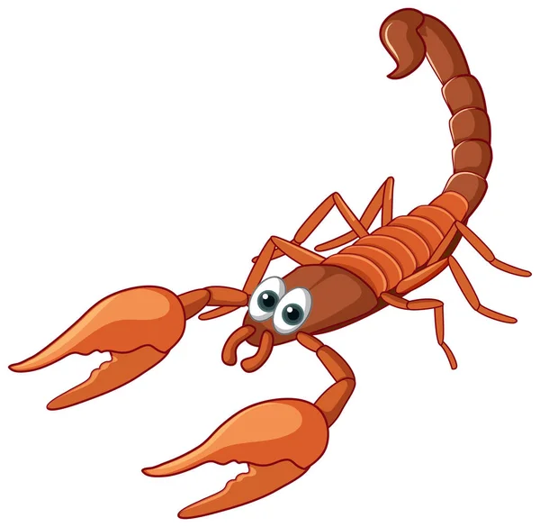 Scorpion Animal Cartoon Character Illustration — Διανυσματικό Αρχείο