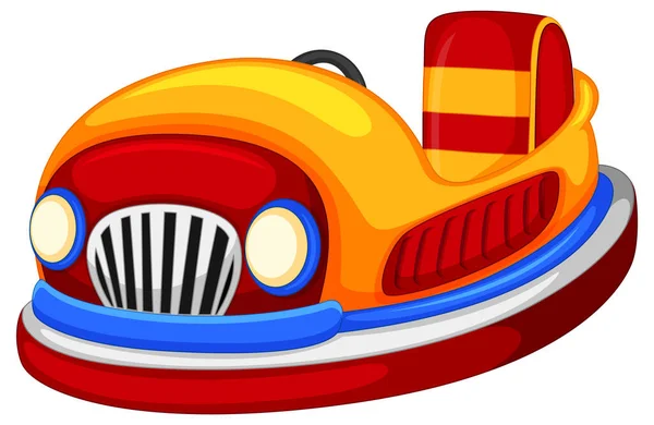 Bumper Car Cartoon Style Illustration — Stok Vektör