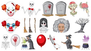 Cadılar Bayramı korkunç canavar resimleriyle dolu.