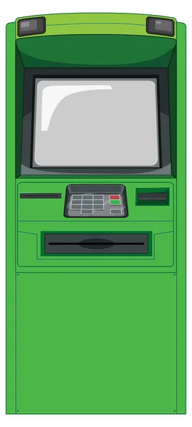 Atm Machine Isolated White Background Illustration — Image vectorielle