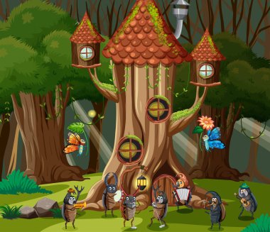 Peri masalı orman resimlerinde yaşayan böcek.