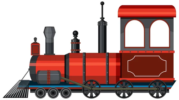 Train Locomotive Vapeur Illustration Style Vintage — Image vectorielle