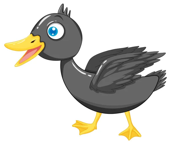 Duck Mallard Cartoon Character Illustration — Vetor de Stock