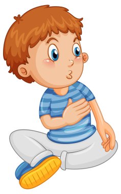 Happy bot cartoon character illustration