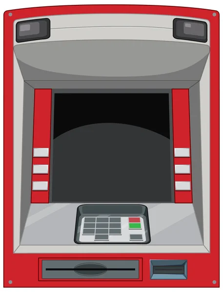 Geldautomat Isoliert Auf Weißem Hintergrund — Stockvektor
