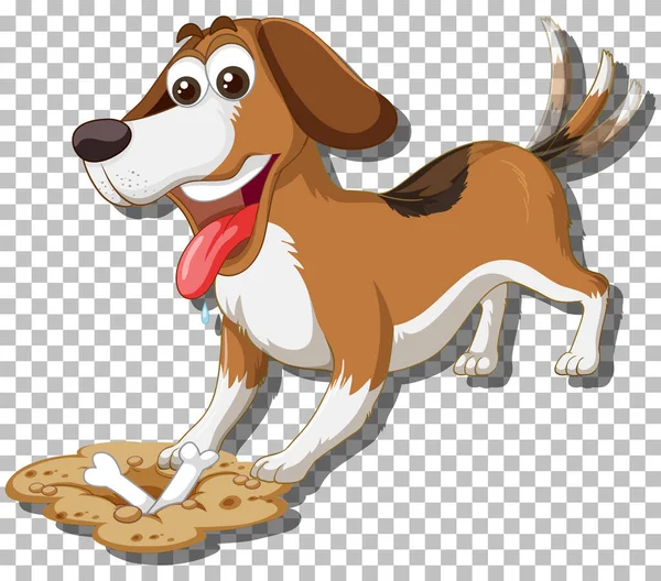 Beagle Dog Cartoon Character Illustration — Stock vektor
