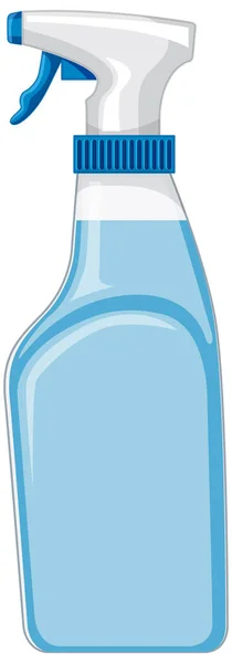 Una Bottiglia Spray Pulizia Sfondo Bianco Illustrazione — Vettoriale Stock