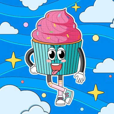 Komik kek çizgi film karakteri çizimi