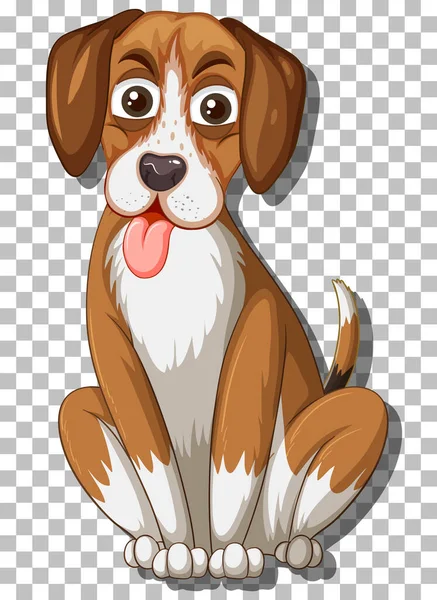 Beagle Dog Cartoon Character Illustration — Stock Vector