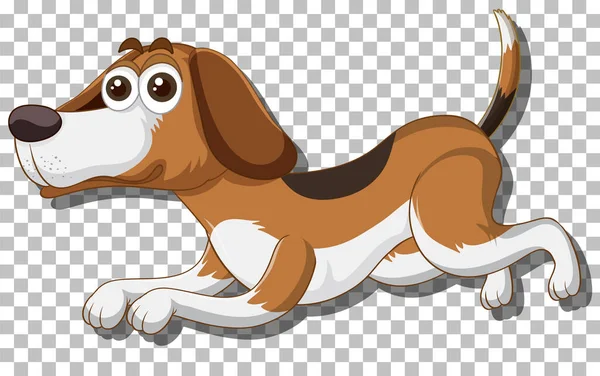 Beagle Dog Cartoon Character Illustration — Stock Vector