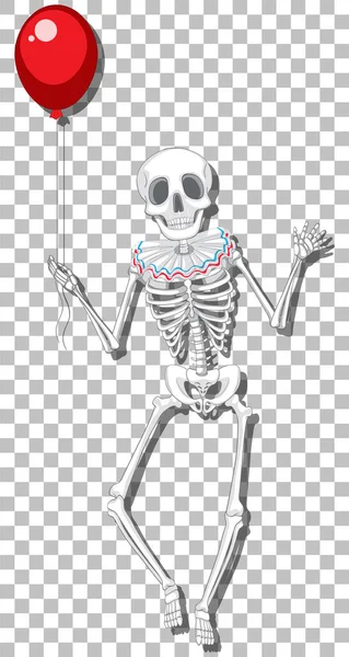 Human Skeleton Grid Background Illustration — 스톡 벡터