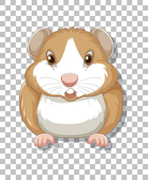 Hamster Cartoon Style Illustration — Vector de stock