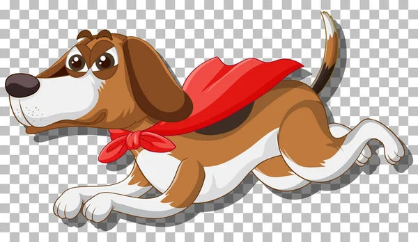 Beagle Perro Dibujo Animado Personaje Ilustración — Vector de stock