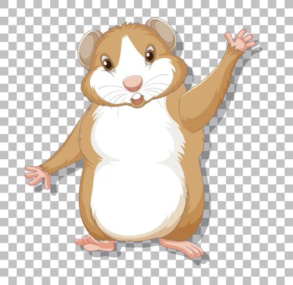 Hamster Desenho Animado Ilustração Estilo — Vetor de Stock