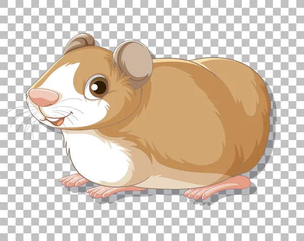 Hamster Cartoon Style Illustration — ストックベクタ