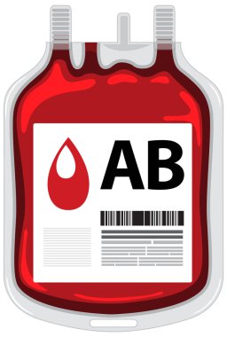AB tipi kan torbası çizimi