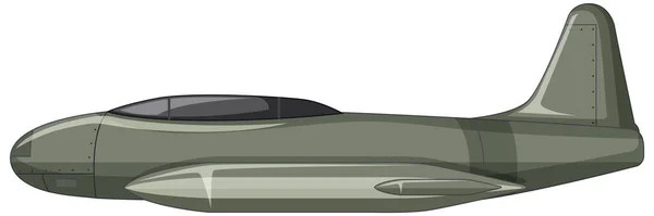 Military Aircraft White Background Illustration — Stockvector