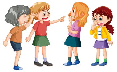 Diğer kızlar tarafından istismar edilen bir kız.